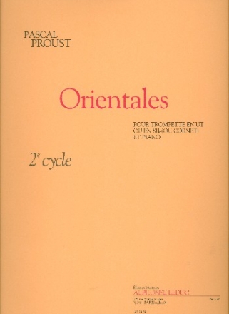 Orientales cycle 2 pour trompette en sib ou ut (cornet) et piano