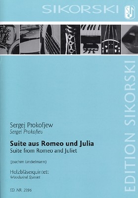 Suite aus 'Romeo und Julia'  fr Flte, Oboe, Klarinette in A, Horn und Fagott Partitur und Stimmen