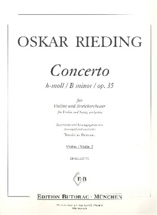 Concerto h-Moll op.35 fr Violine und Streichorchester Violine 2