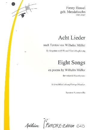 8 Lieder fr hohe Singstimme und Klavier