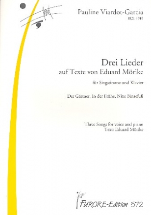 3 Lieder fr Singstimme und Klavier