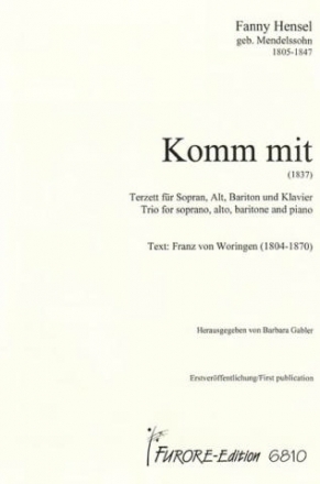 Komm mit fr Sopran, Alt, Bariton und Klavier