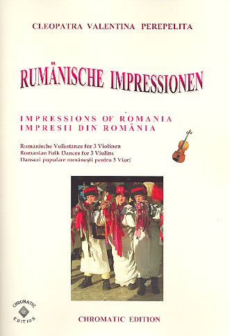 Rumänische Impressionen für 3 Violinen Spielpartitur