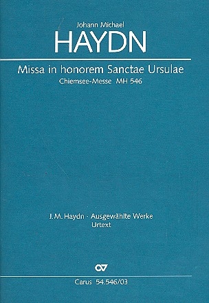 Missa in honorem Sanctae Ursulae MH546 fr Soli (SATB), gem Chor, Instrumente und Bc Klavierauszug