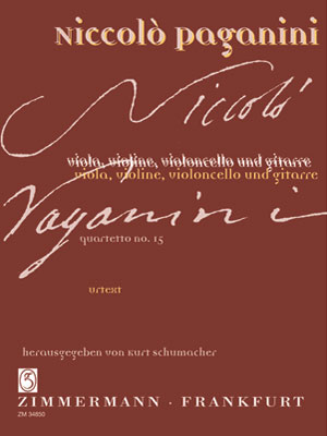 Quartetto Nr.15 für Streicher und Gitarre Urtext,  Partitur und Stimmen Schumacher, Kurt,  Hrsg.