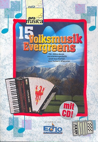 15 Volksmusik Evergreens (+CD) fr Akkordeon