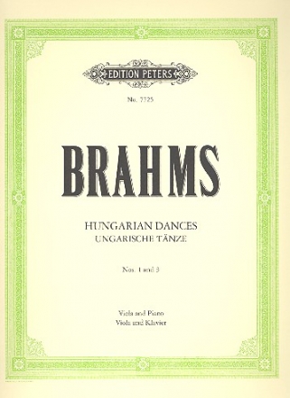 Ungarische Tänze Nr.1 und 3 für Viola und Klavier Forbes, Watson, Bearb.