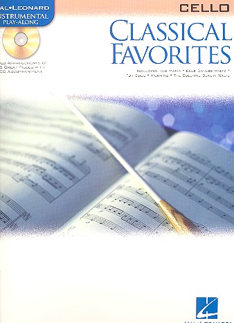 Classical favorites (+audio access) for cello Hal Leonard Instrumental Playalong