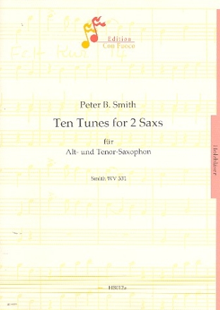 10 Tunes SmithWV331  for 2 saxophones fr 2 Saxophone (AT) Partitur