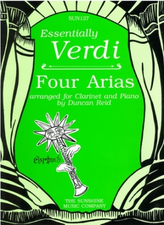Essentially Verdi 4 arias for clarinet and piano Reid, Duncan, arr.