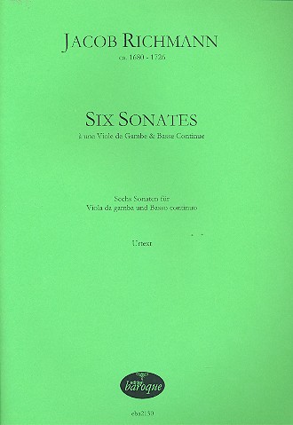 6 Sonaten fr Viola da gamba und Bc
