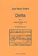 Delta fr Klarinette solo Tres piezas Happy Birthday Mr.K.