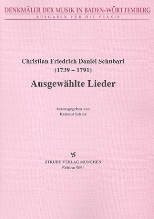 Ausgewhlte Lieder fr Gesang und Klavier Schick, Hartmut,  Hrsg.