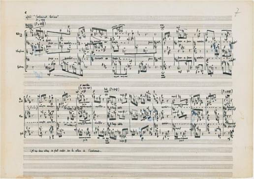 Le marteau sans maitre fr Alt, Flte, Viola, Gitarre, Vibraphon, Xylophon und Schlagzeug Facsimile, Manuskripte und Berichte zur Entstehung des Werkes