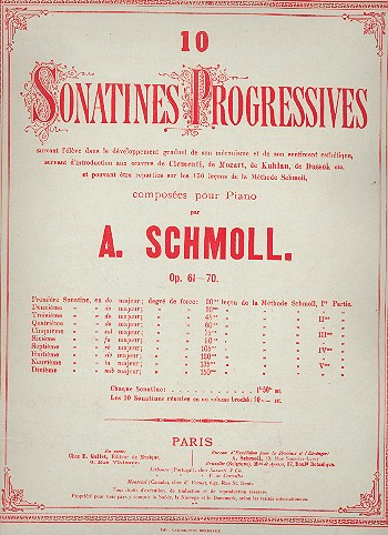 Sonatine progressive fa majeur no.6 op.66 - pour piano