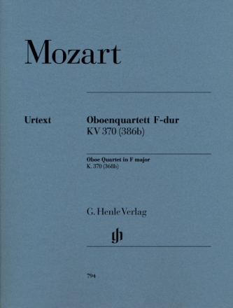 Quartett F-Dur KV370 fr Oboe, Violine, Viola, Violoncello Stimmen