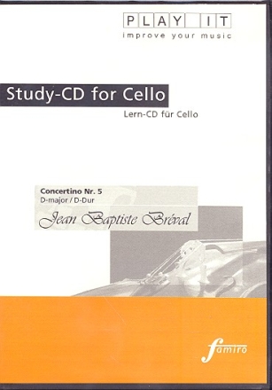 Concertino D-Dur Nr.5 fr Violoncello und Klavier Playalong CD Play it - improve your music