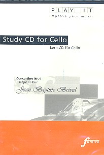 Concertino C-Dur Nr.4 fr Violoncello und Klavier Playalong CD Play it - improve your music