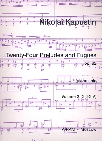 24 Preludes and fugues op.82 vol.2 (nos.13-24) for piano