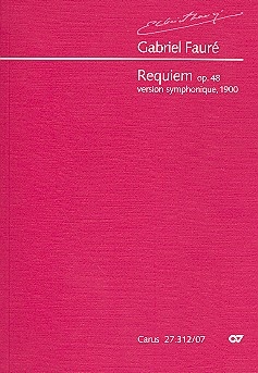 Requiem op.48  fr Soli, gem Chor und Orchester Studienpartitur