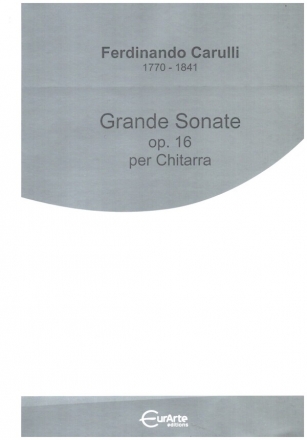 Grande sonate op.16 per chitarra