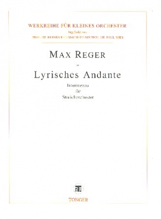 Lyrisches Andante fr Streichorchester Partitur
