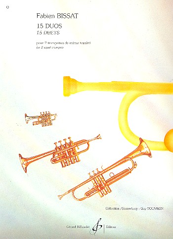 15 duos pour 2 trompettes de mme tonalit partition