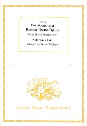 Variations on a Rococo theme op.33  solo viola part
