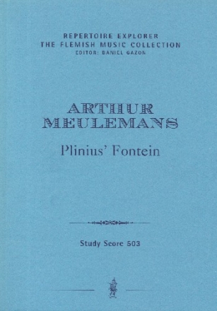 Plinius' fontein fr Orchester Studienpartitur Simfonische Schetsen
