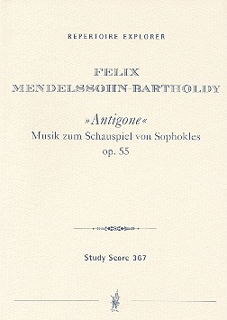 Musik zu Antigone von Sophokles op.55 fr Mnnerchor und Orchester Studienpartitur