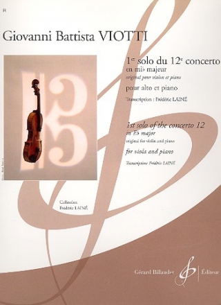 Solo mib majeur no.1 du concerto no.12 pour alto et piano