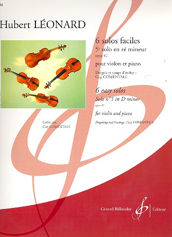 Solo r mineur  op.41 no.5 pour violon et piano Comentale, G., ed+arr.