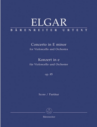 Concerto e minor op.85 for violoncello and orchestra score Del Mar, Jonathan, ed