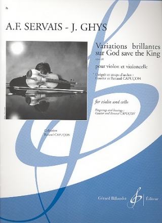 Variations brillantes sur God save the King op.38 pour violon et violoncelle, partition+parties
