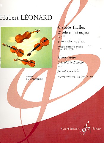 Solo mi majeur no.2 op.41 pour violon et piano Comentale, G., ed+arr.