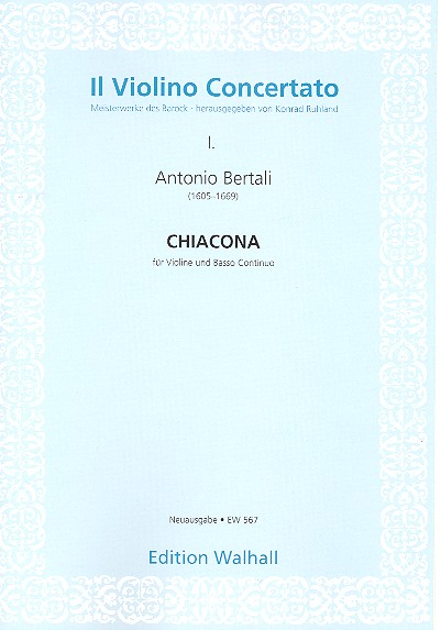 Chiacona fr Violine und Bc