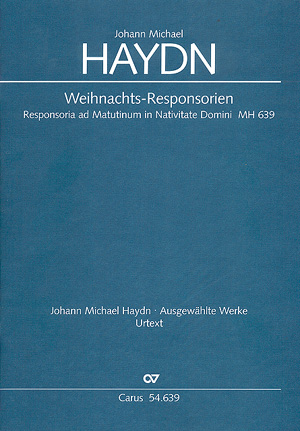 Weihnachts-Responsorien MH639 fr gem Chor, 2 Violinen, Orgel und Bc Partitur