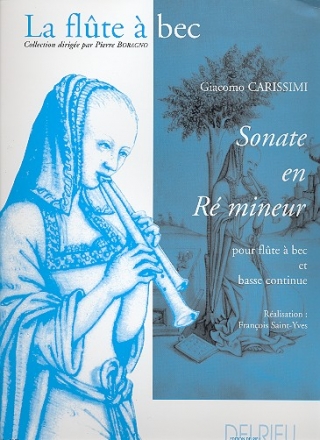 Sonate ré mineur pour flute à bec alto et bc Saint-Yves, Fr., ed