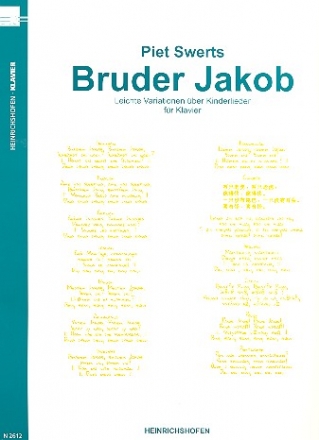 Leichte Variationen ber Kinderlieder fr Klavier