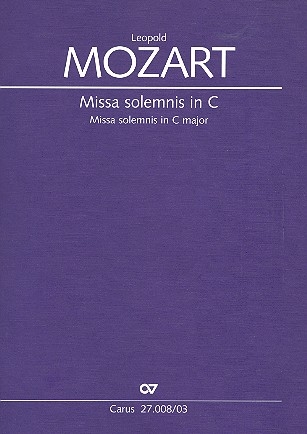 Missa solemnis C-Dur fr Soli (SATB), Chor und Orchester Klavierauszug (la)