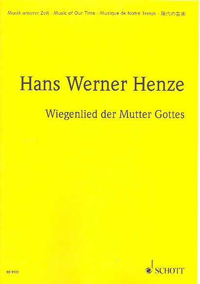 Wiegenlied der Mutter Gottes fr Knabenstimme oder einstimmigen Knabenchor und 9 Soloinstrumente Studienpartitur