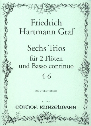 6 Trios op.3 Band 2 fr 2 Flten und Bc Stimmen