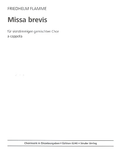Missa brevis fr gem Chor a cappella Singpartitur