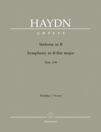 Sinfonie B-Dur Nr.98 Hob.I:98 fr Orchester Partitur