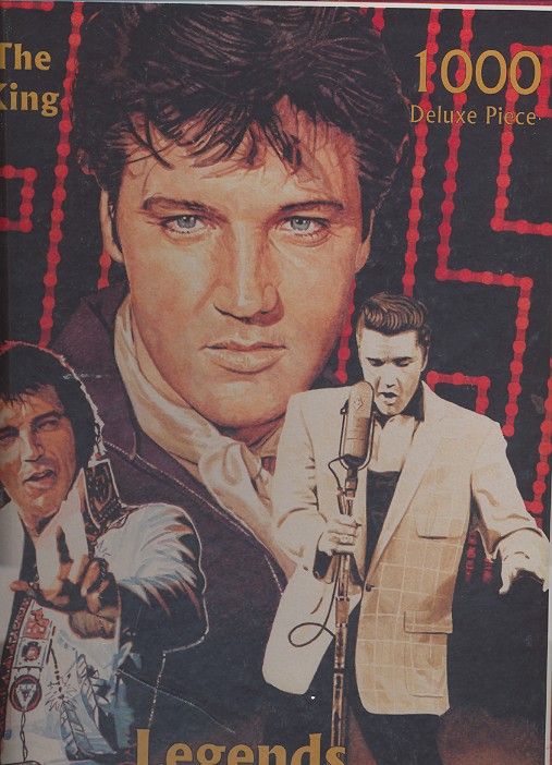 Elvis - The King puzzle 1000 pieces featuring the art of Leon Evans