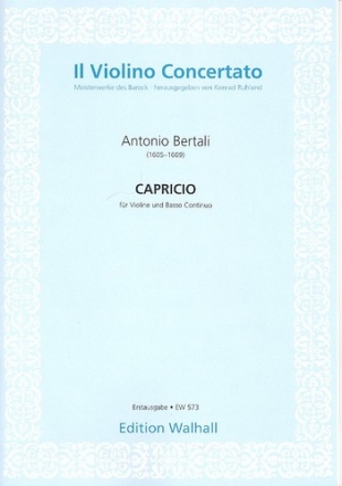 Capricio fr Violine und Bc