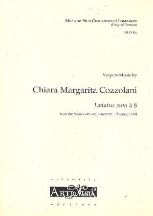 Laetatus sum for 8 voices (original version, SSAATTBB),  score Basso continuo ad lib