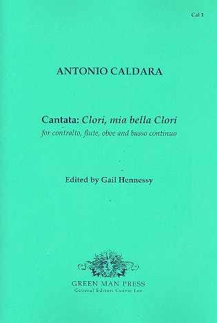 Clori, mia bella Clori cantata for contralto, flute, oboe and bc parts