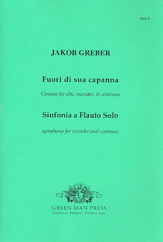 Fuori di sua capanna cantata for alto, recorder and bc,  parts Sinfonia a flauto solo for recorder and bc