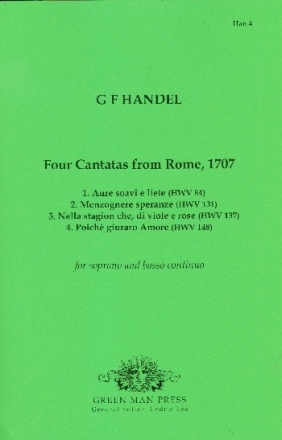 4 cantatas from Rome, 1707: for soprano and bc